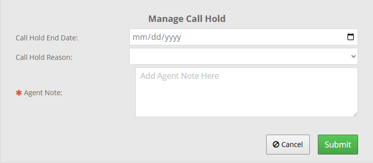 Manage Call Hold