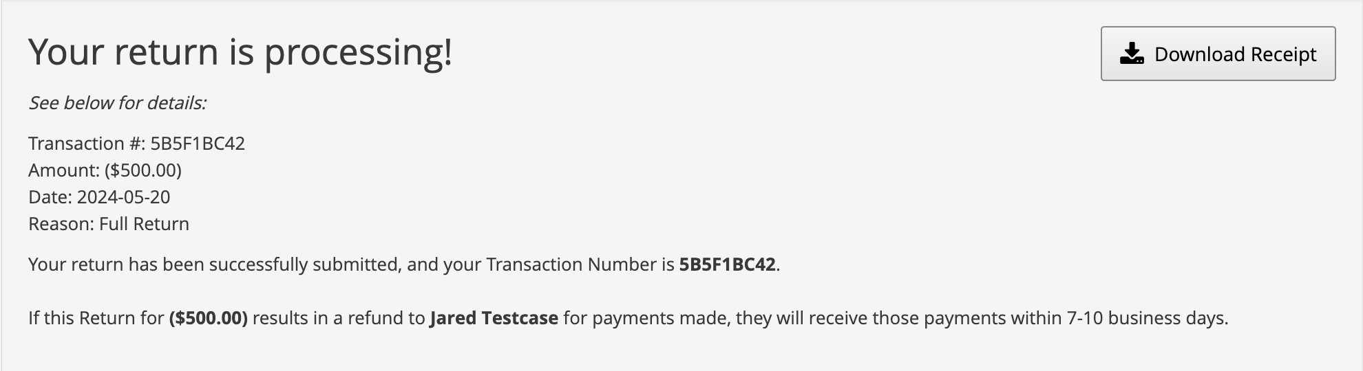 Processing Verification