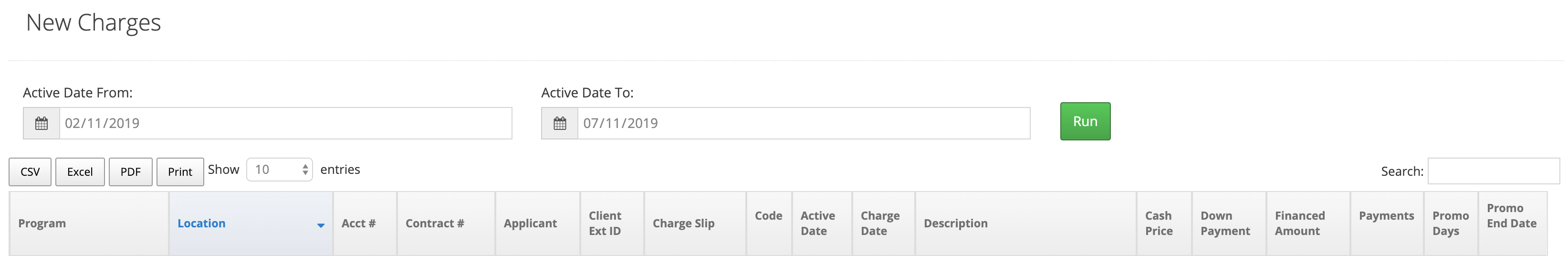 New Charges