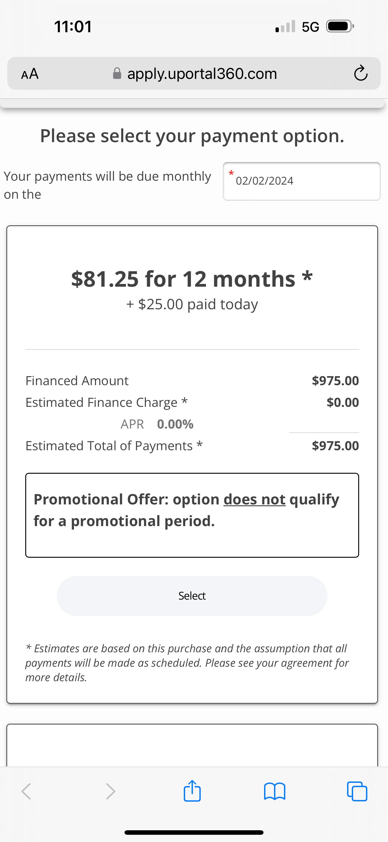 Choose your Payment