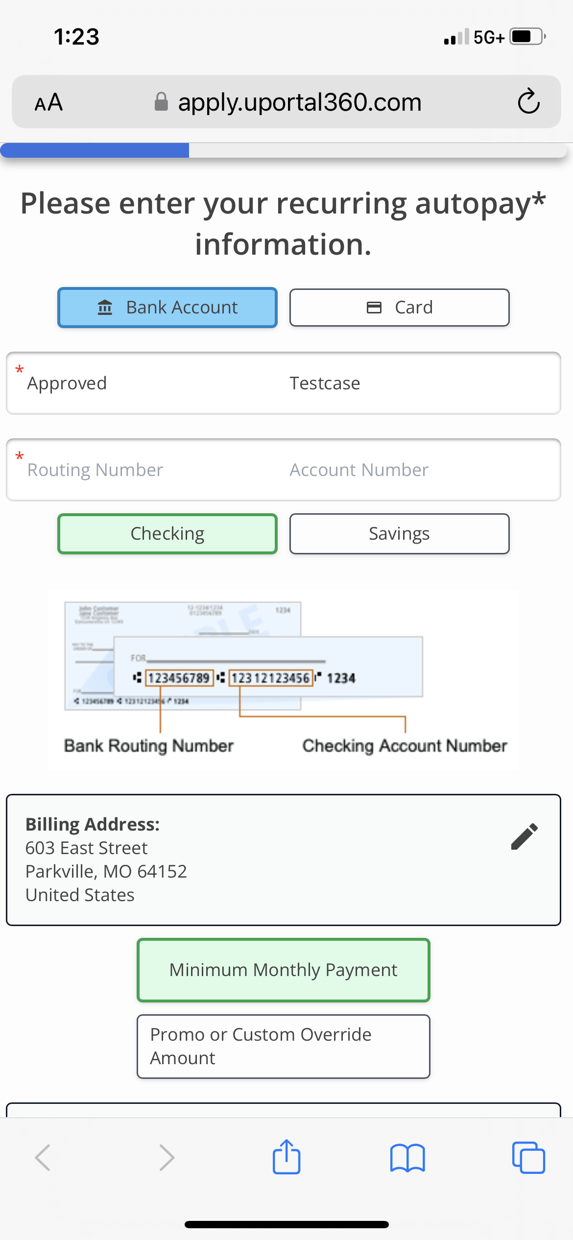 ACH Autopay Enroll