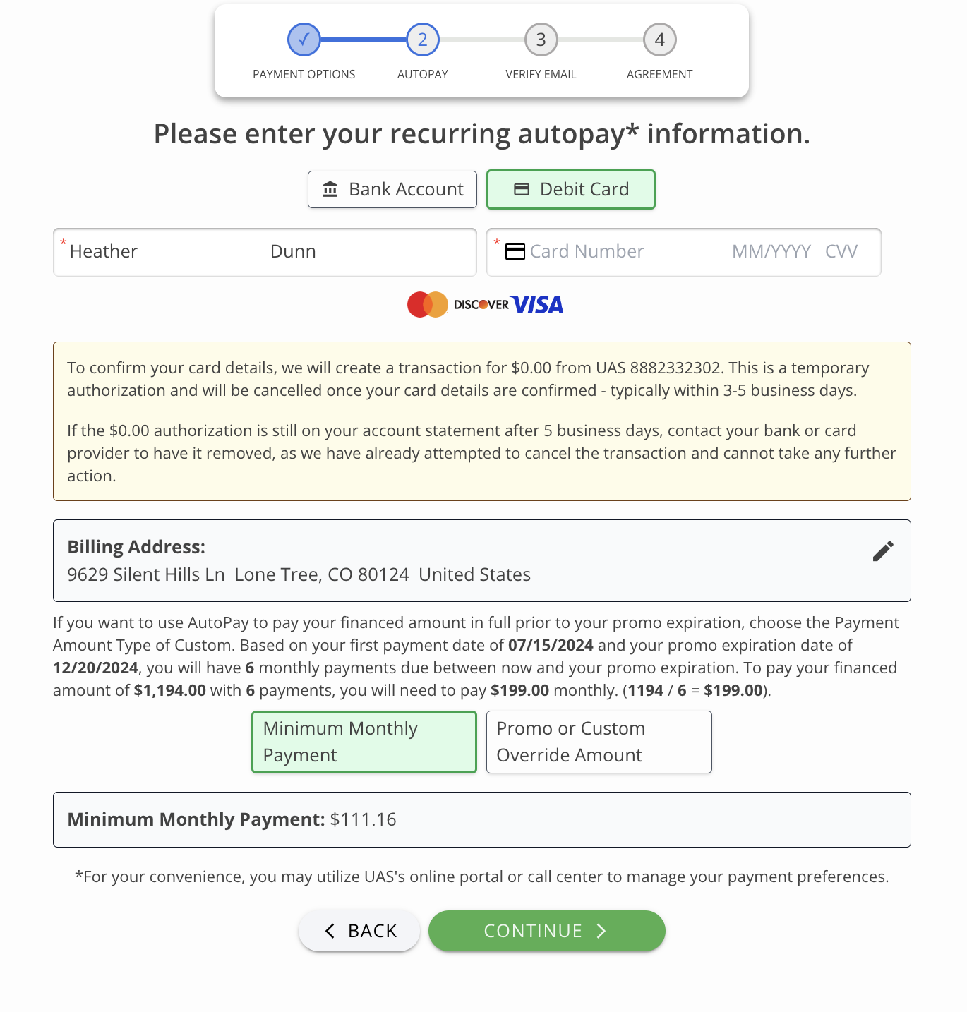 AutoPay Default