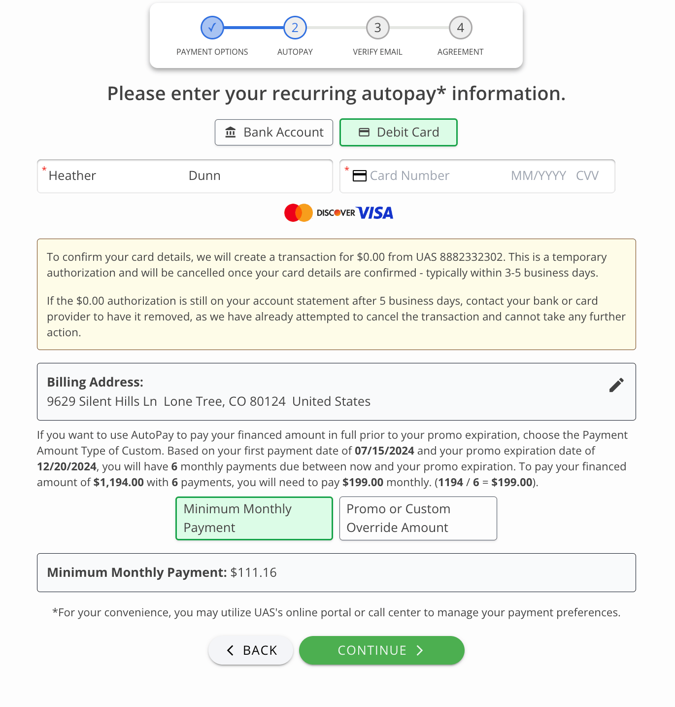 AutoPay Default