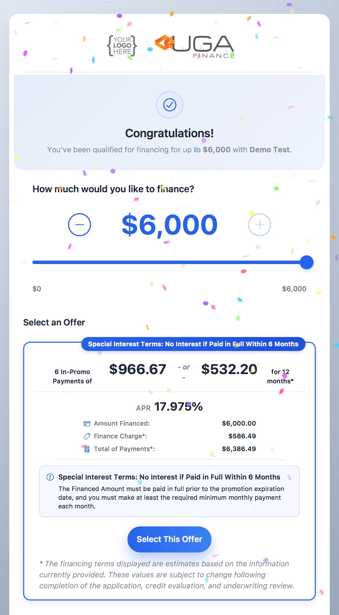 Approval & Offers