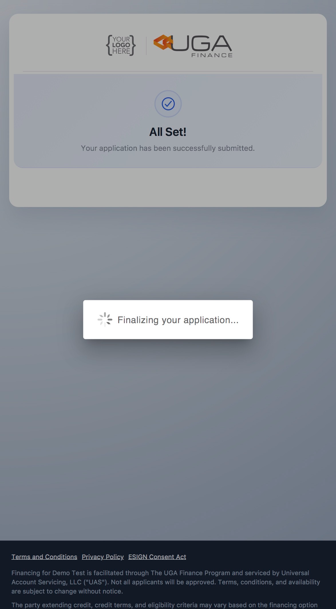 Finalize the Application