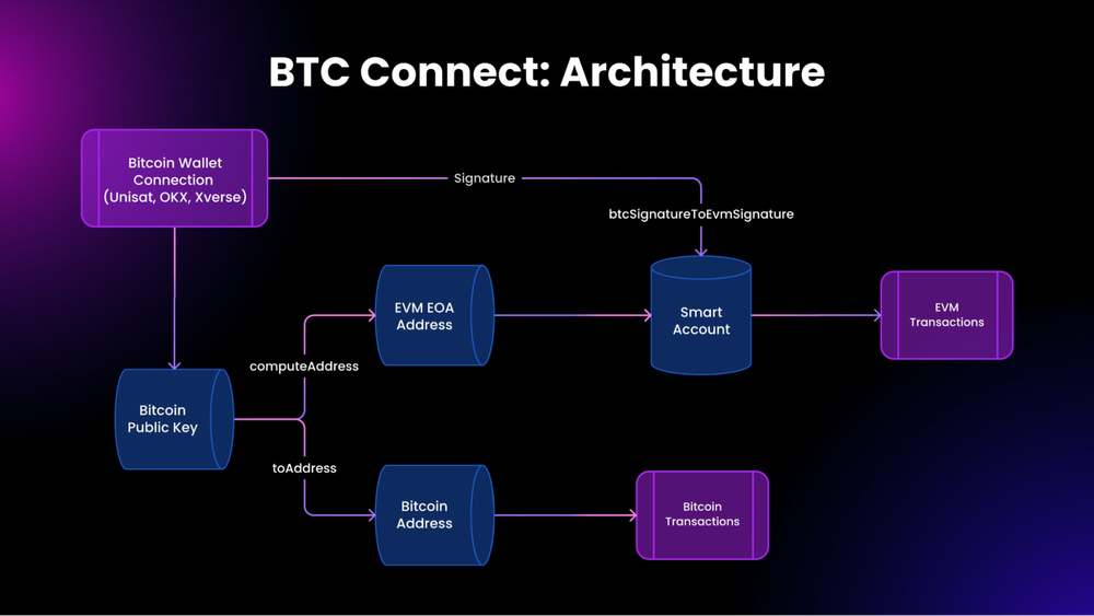 BTC Connect architecture