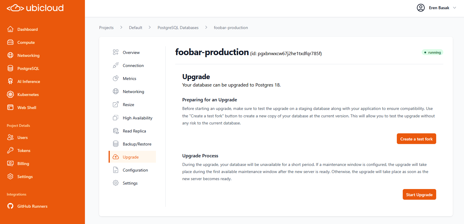 PostgreSQL Upgrades