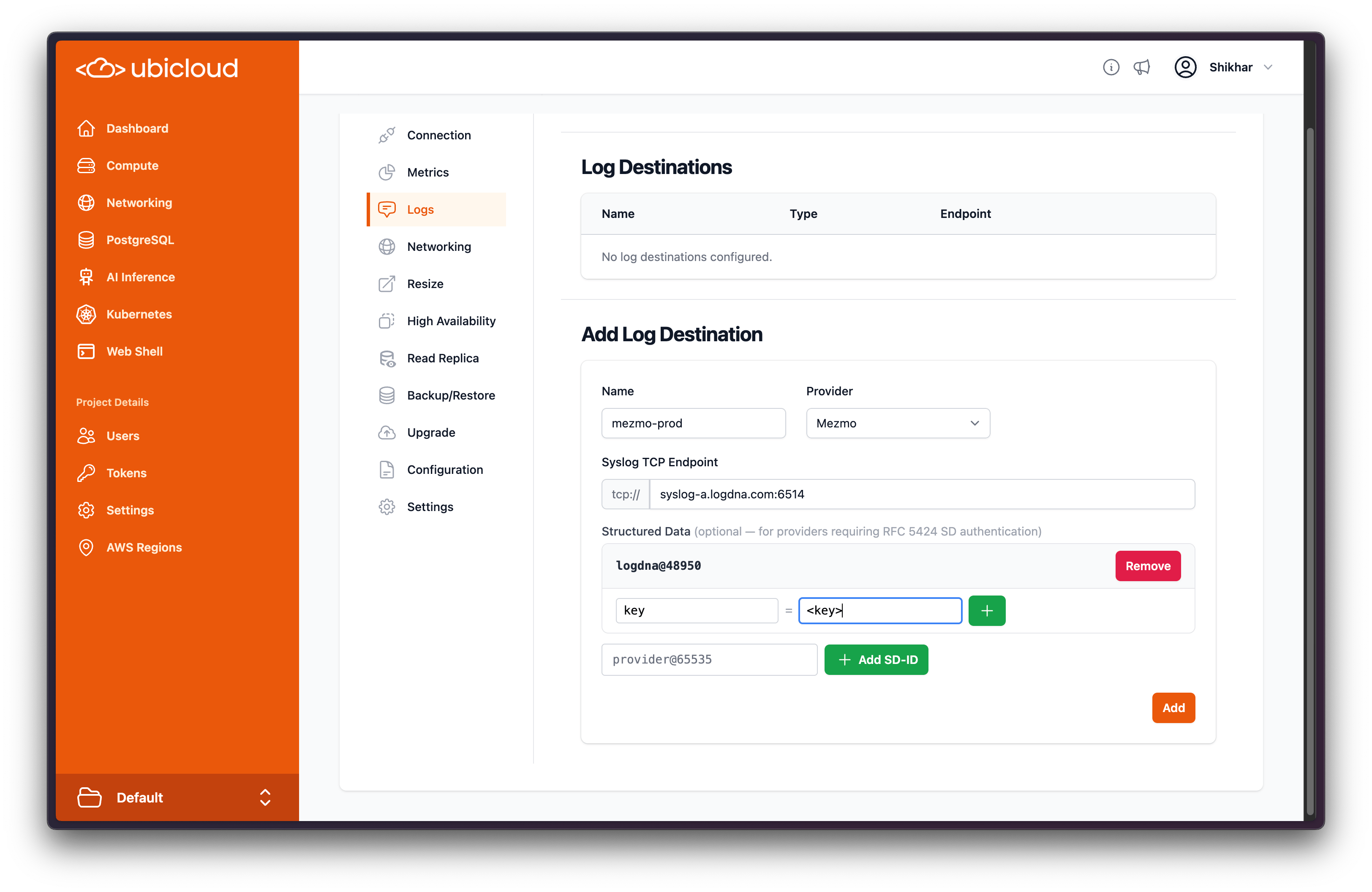 PostgreSQL Log Destinations