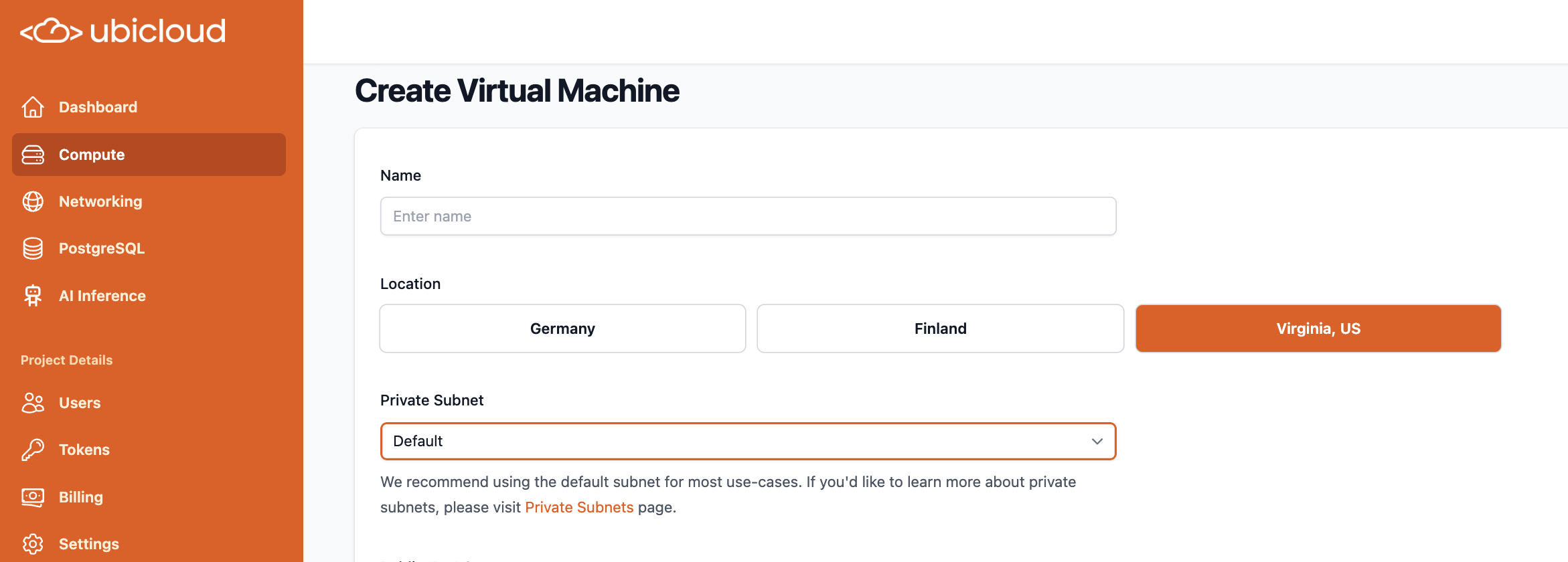 Default Subnets