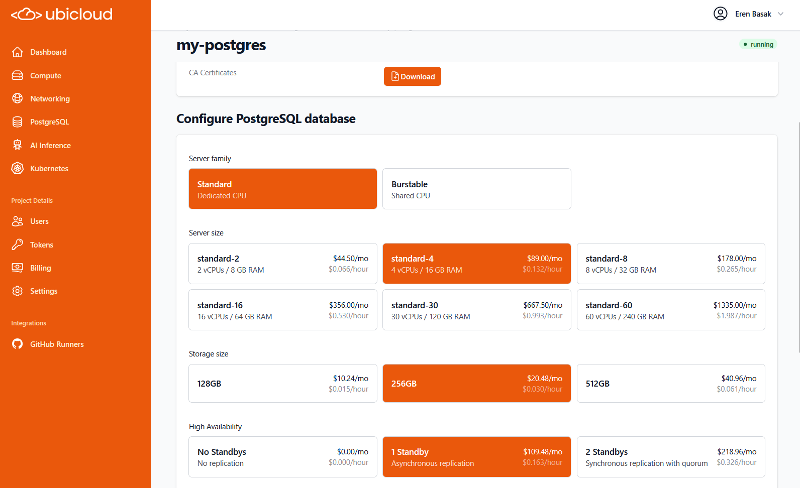 Configure PostgreSQL