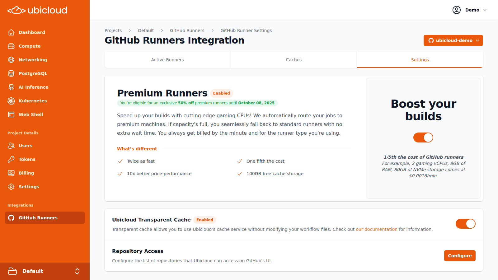 Use Premium Runners