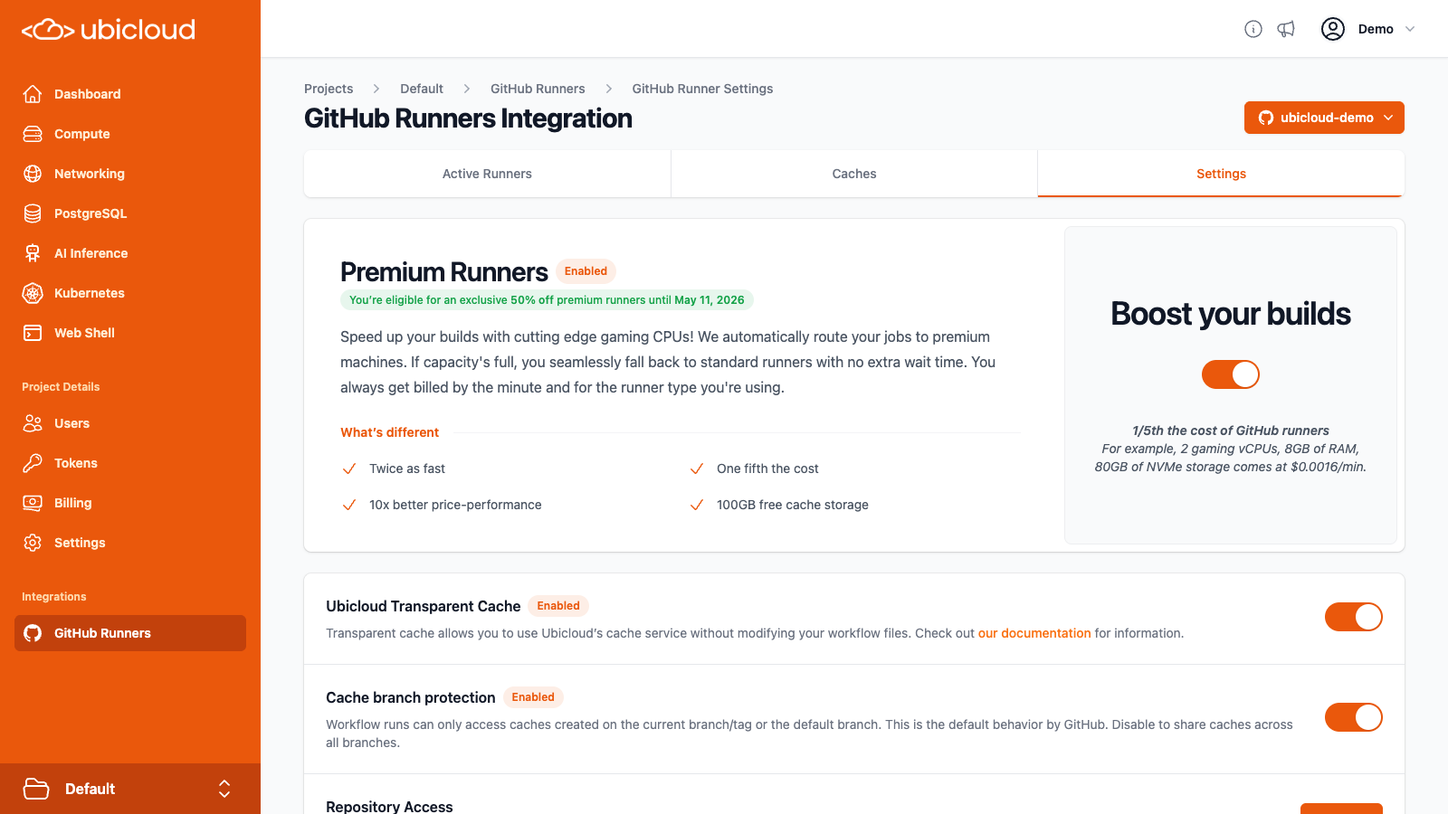 Use Premium Runners