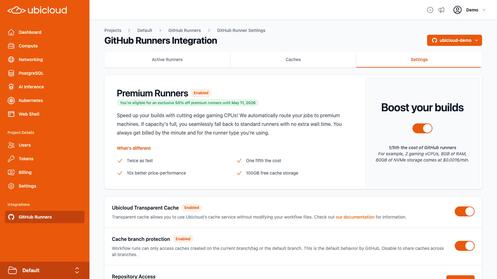 Use Premium Runners
