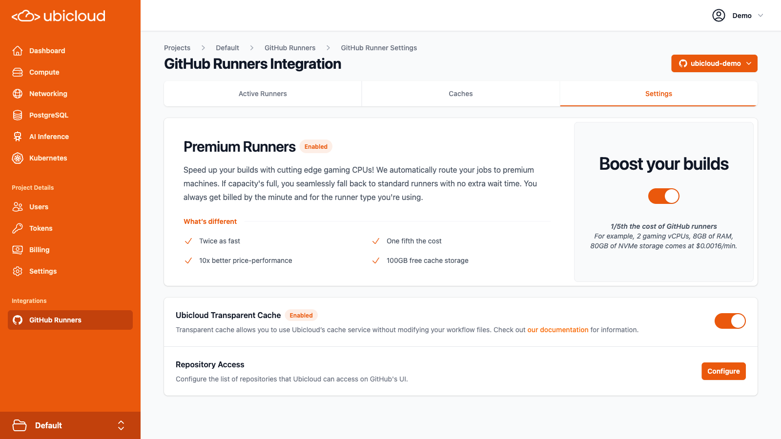 Ubicloud GitHub Premium Runners
