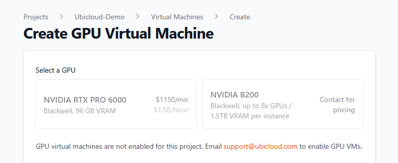 GPU VMs