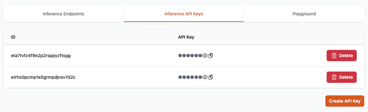 Api Keys