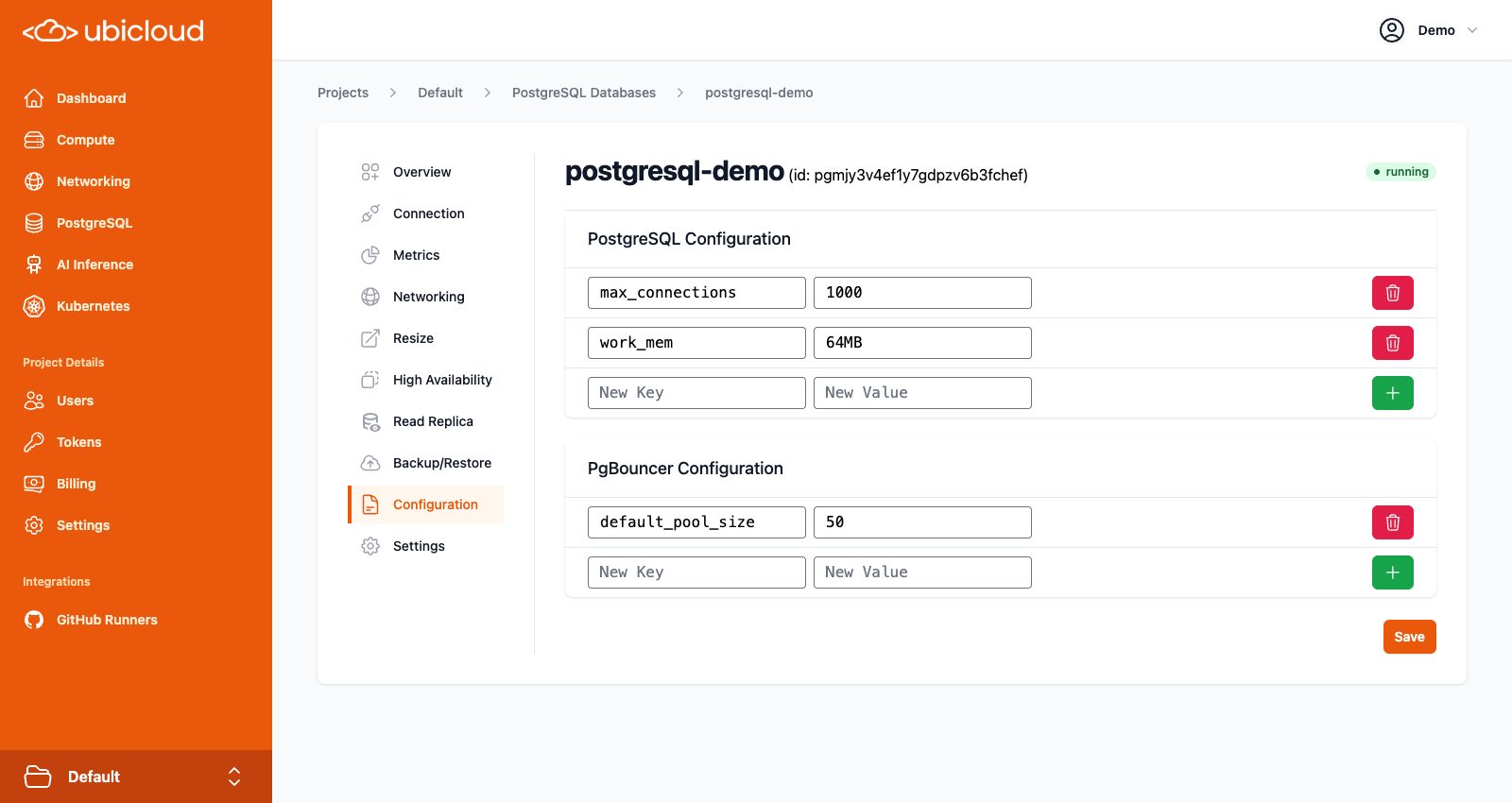 Configuration view