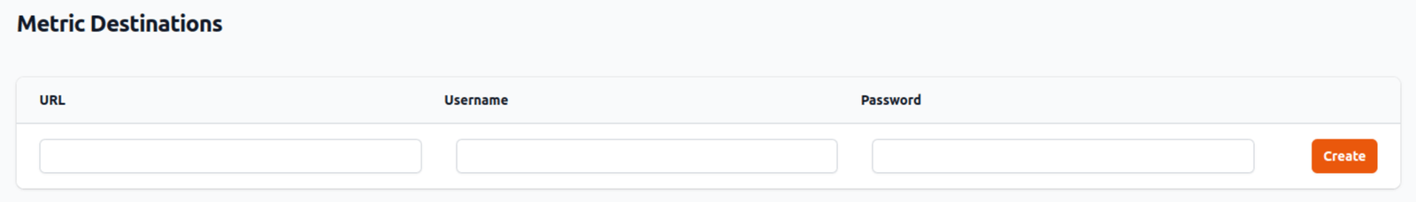 Metric Destinations