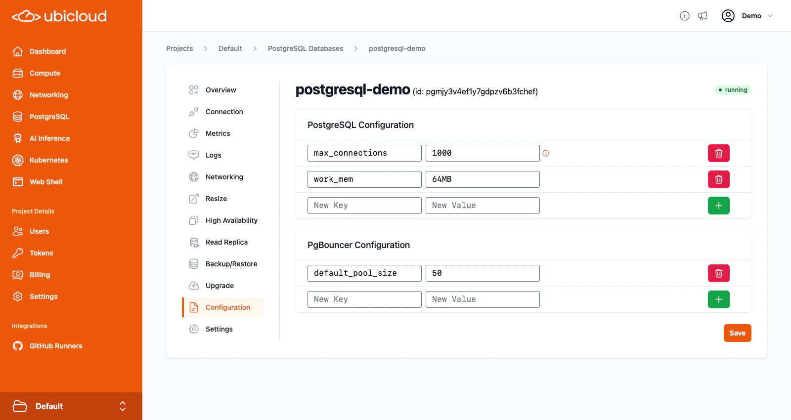 Configuration view