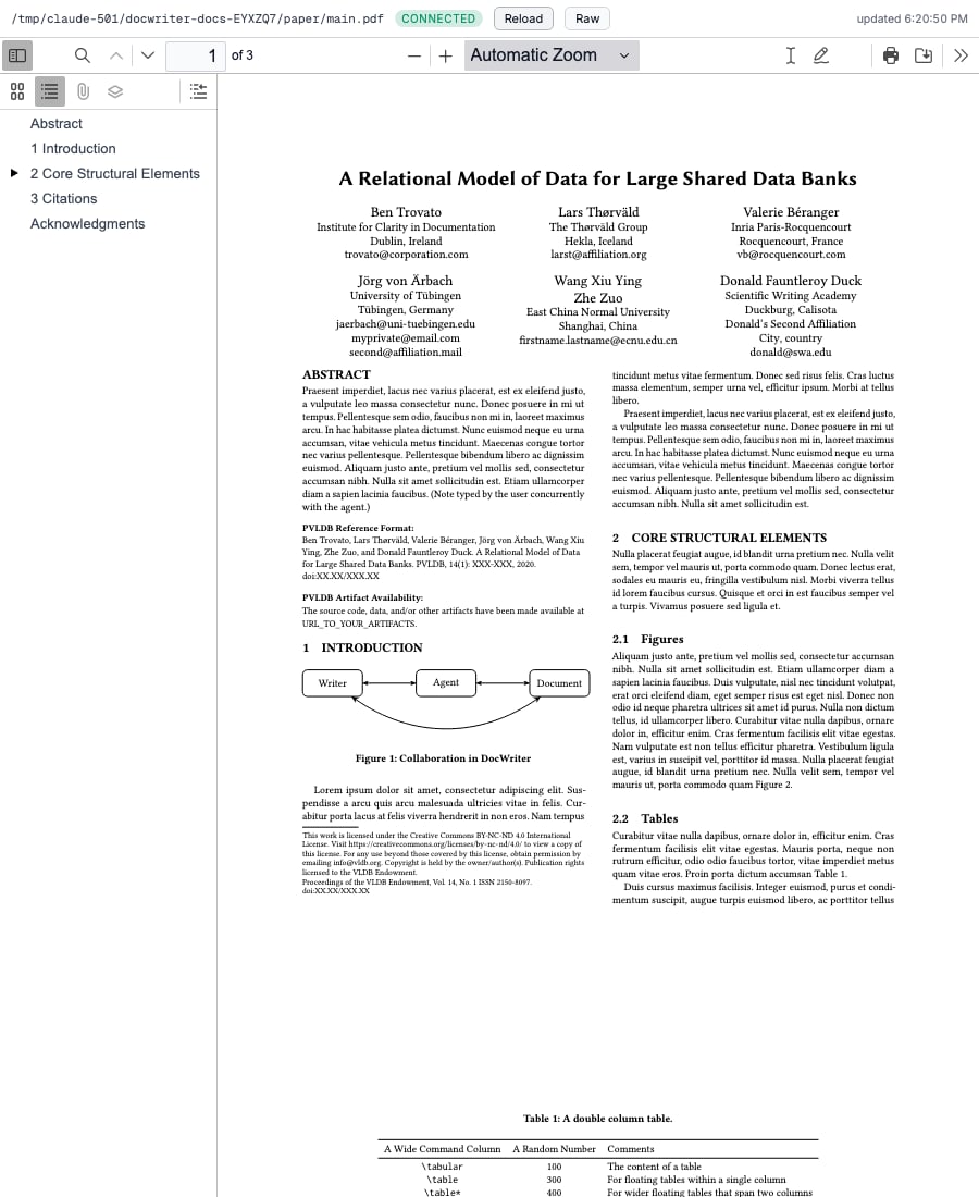 The generated PDF after the LaTeX hook completes