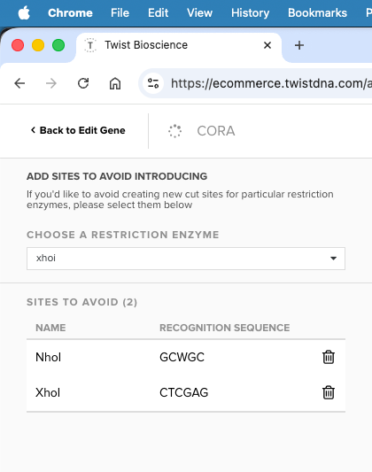 Ordering Genes from Twist Bioscience - Ian's Docs