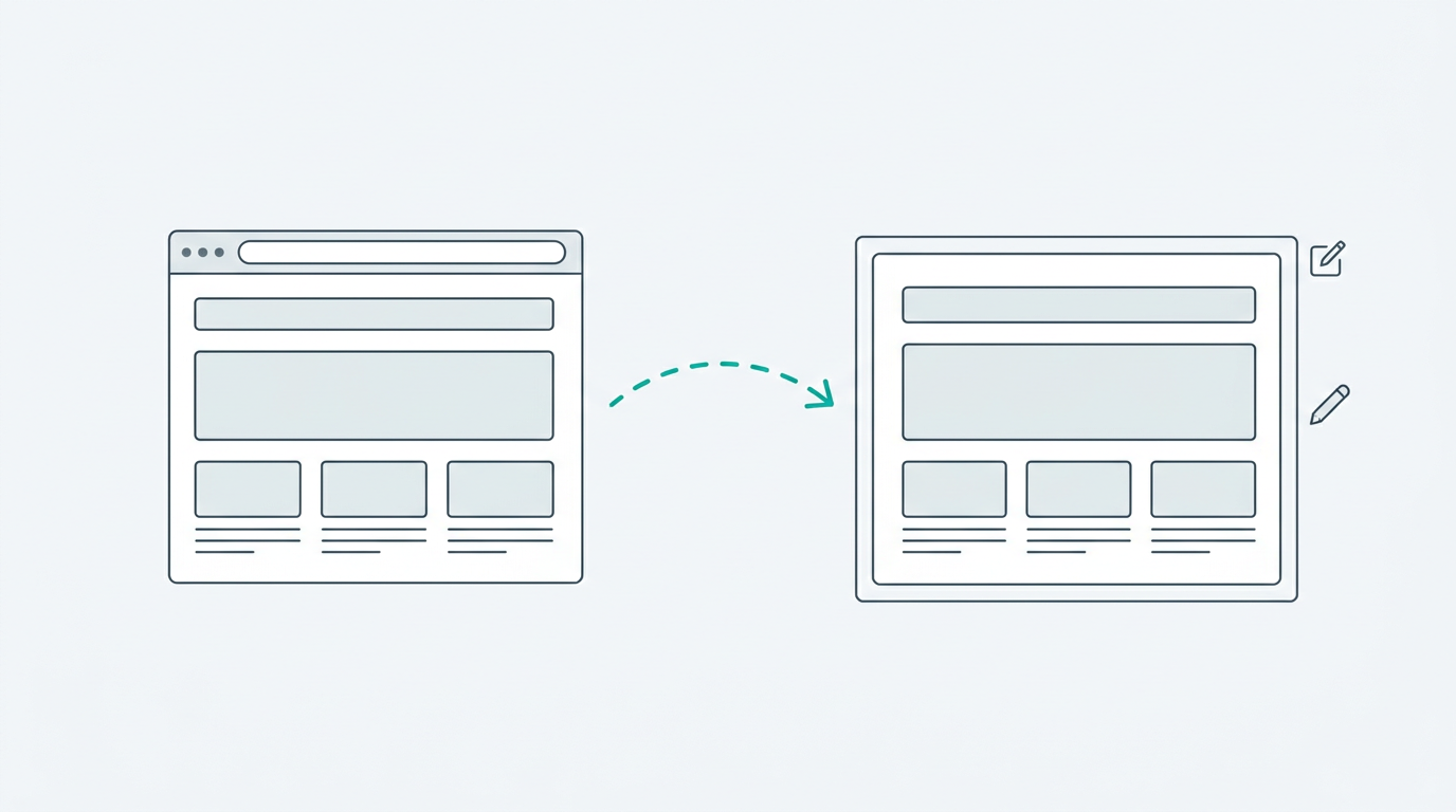 Cloning a website by pasting its URL