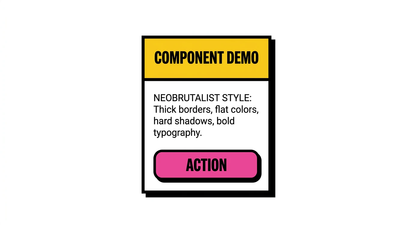 Neobrutalist style preview