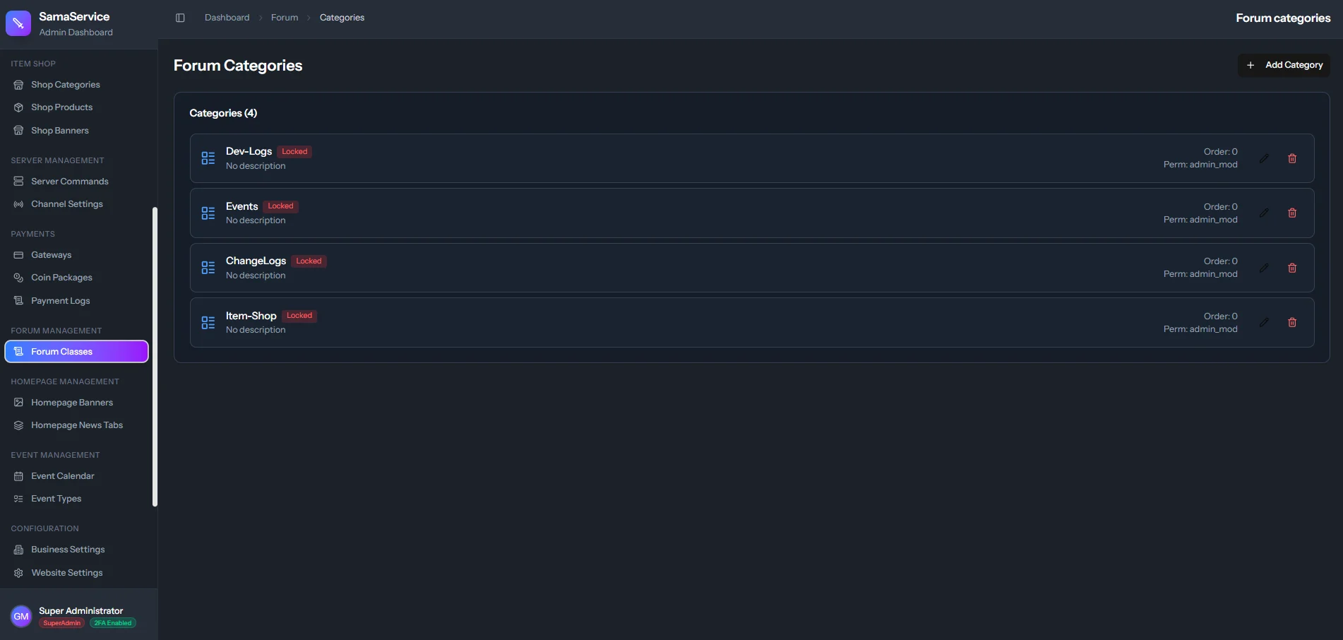 Forum Category