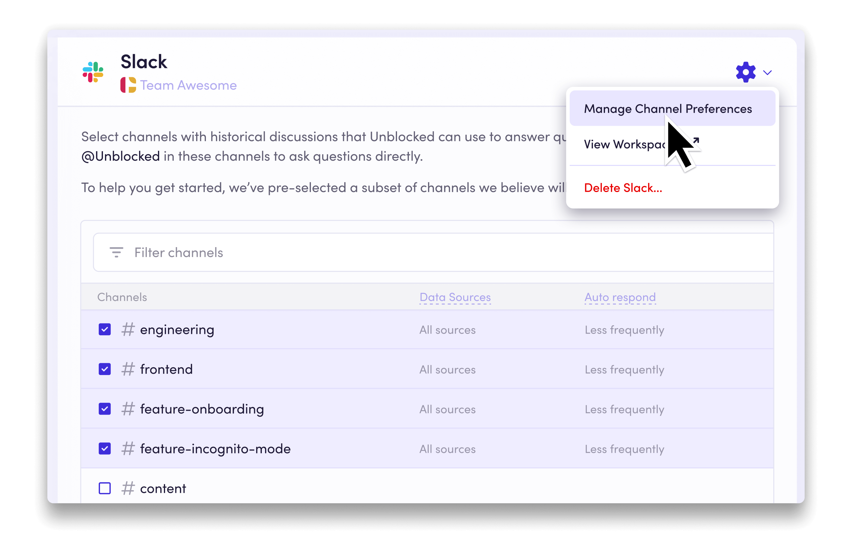 Slack-default-settings