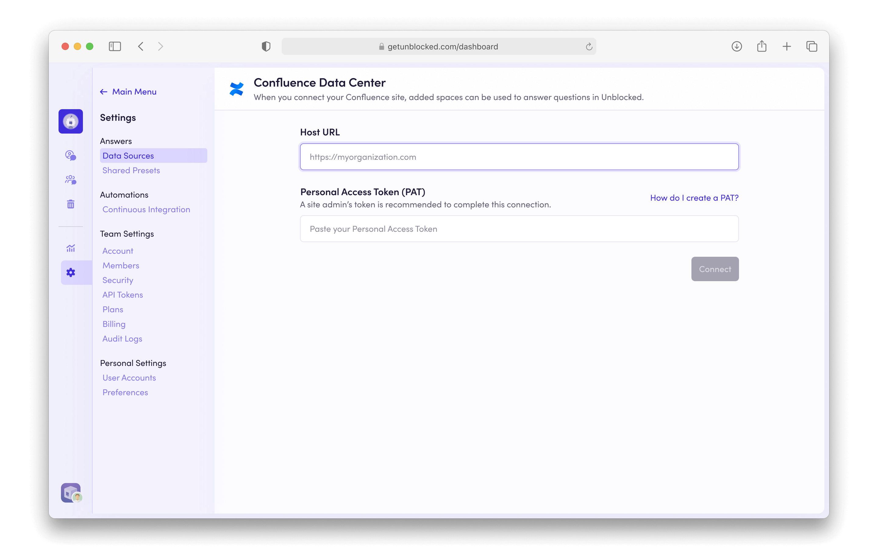 Confluence-DC-setup