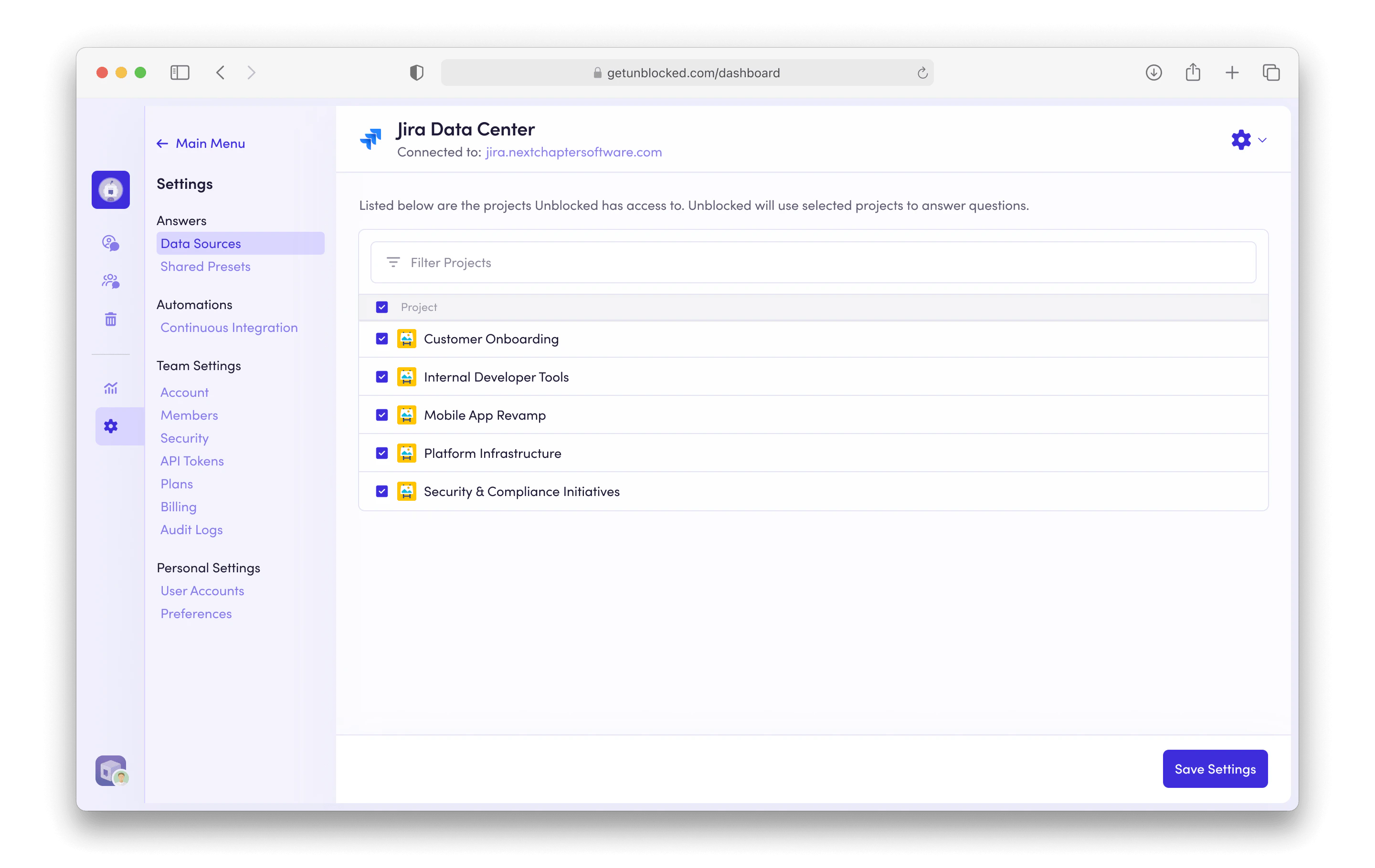 Jira-DC-projects