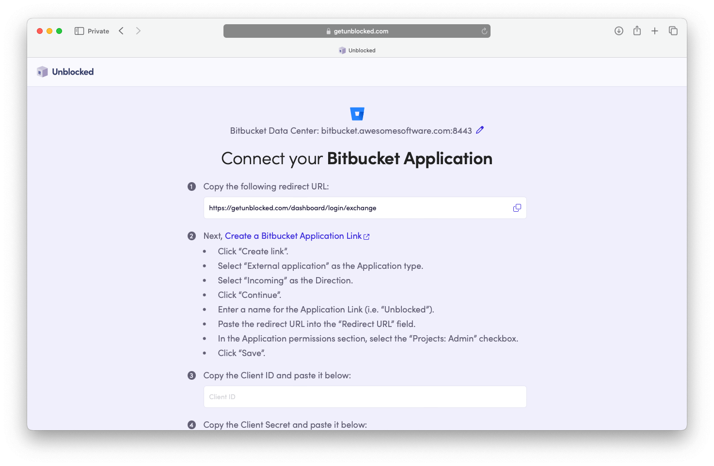 Bitbucket-Data-Center-Form