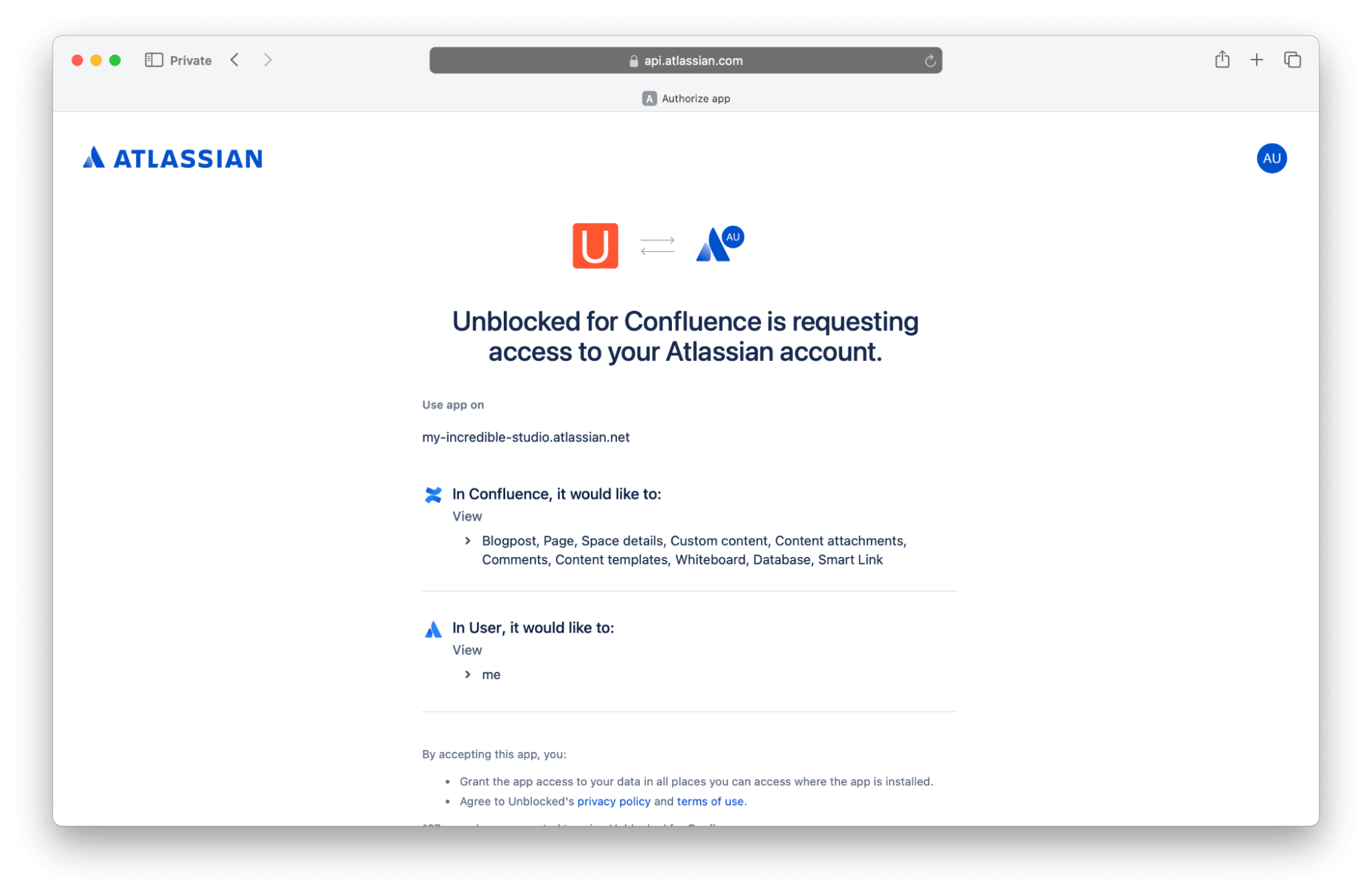 Confluence-authorize