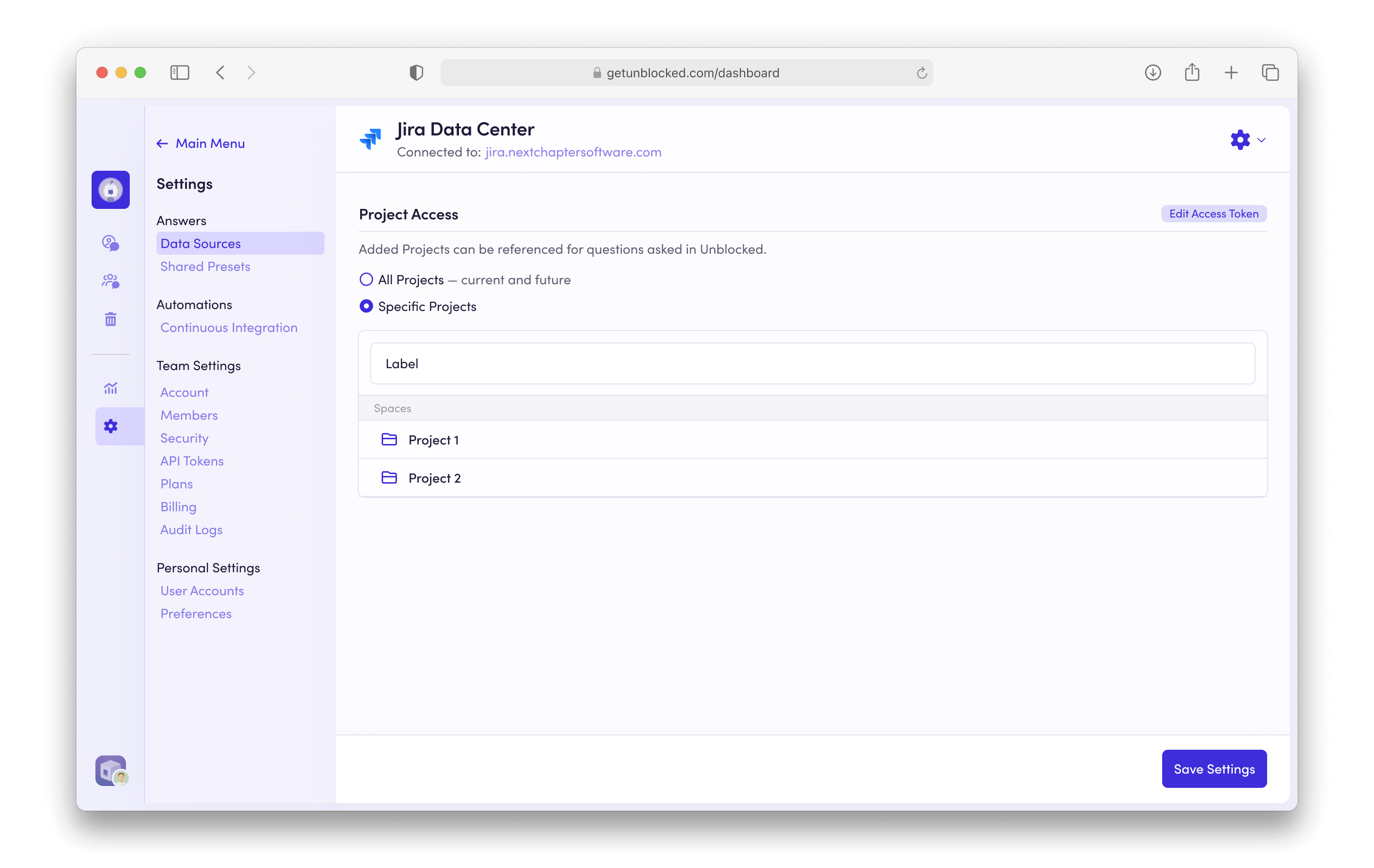 Jira-DC-projects