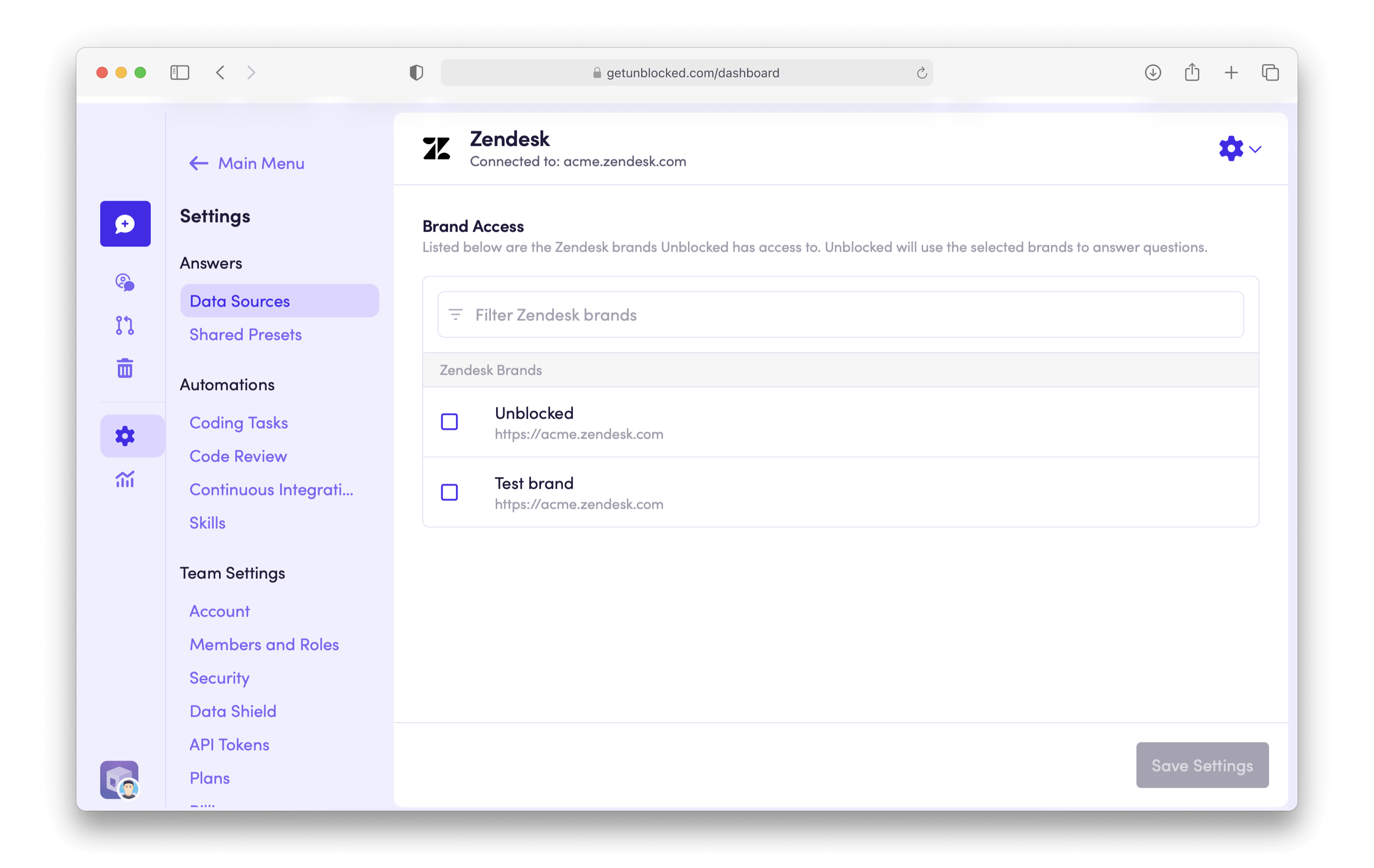Zendesk brands
