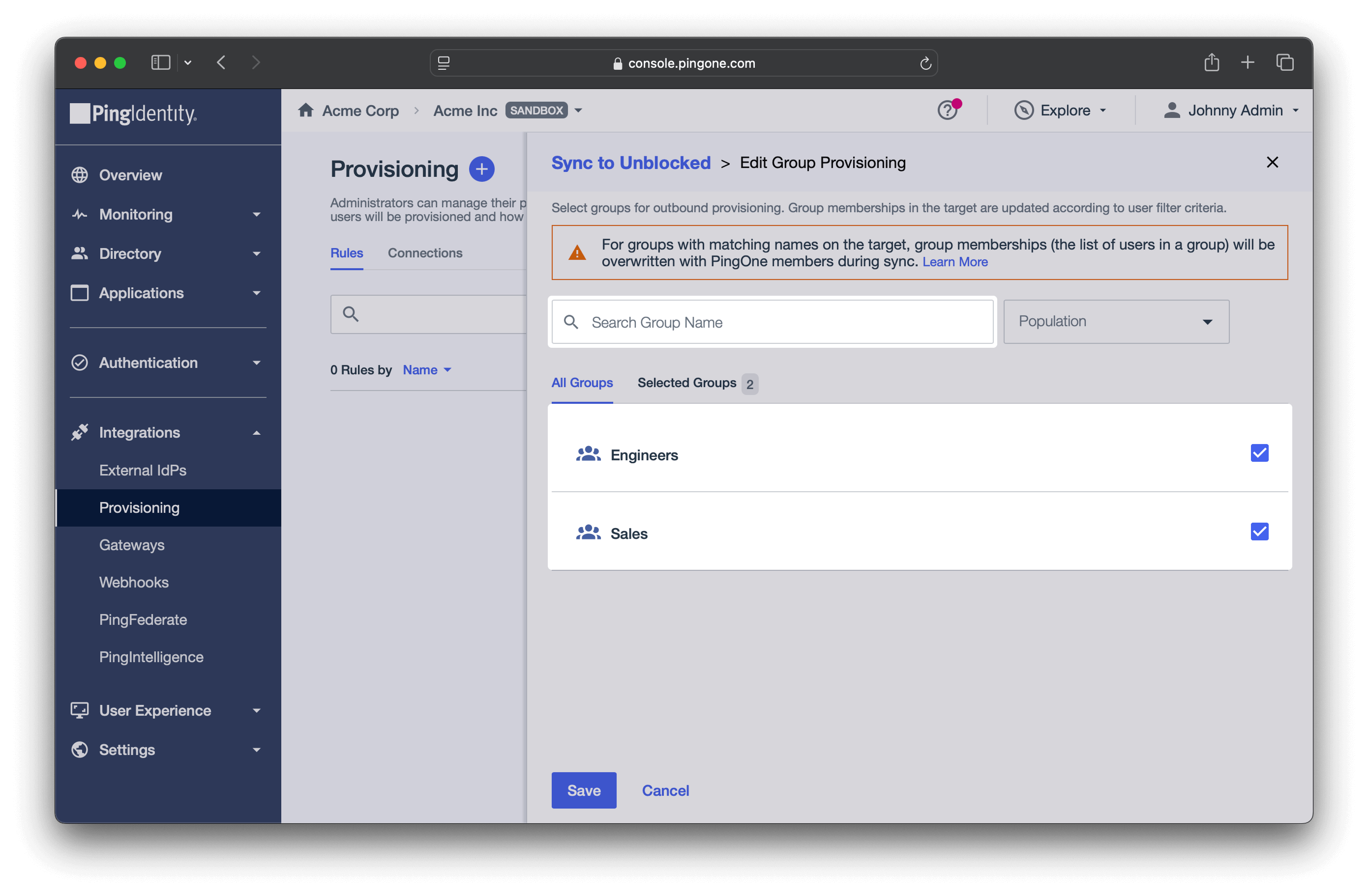 Group Provisioning
