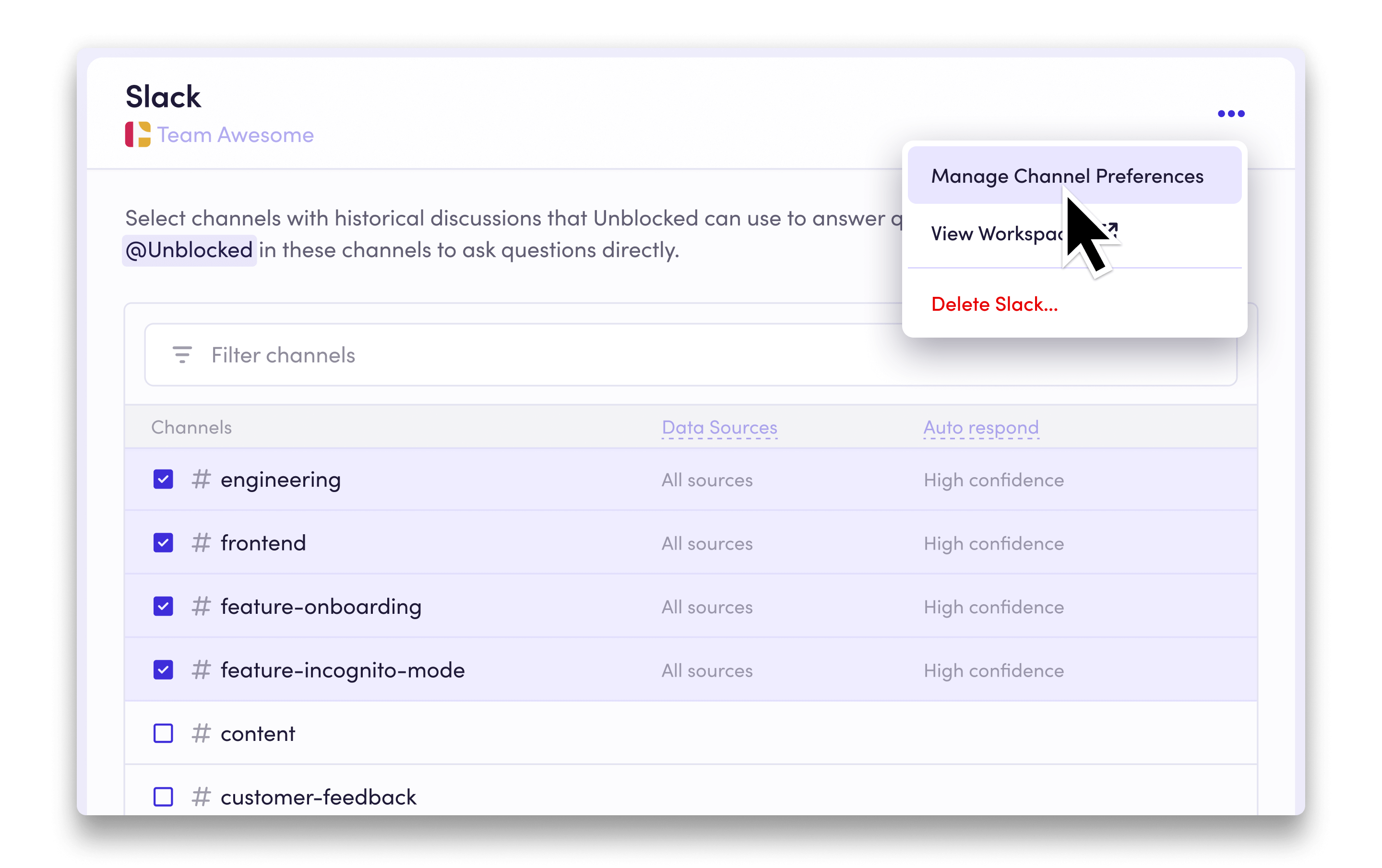 Slack-default-settings