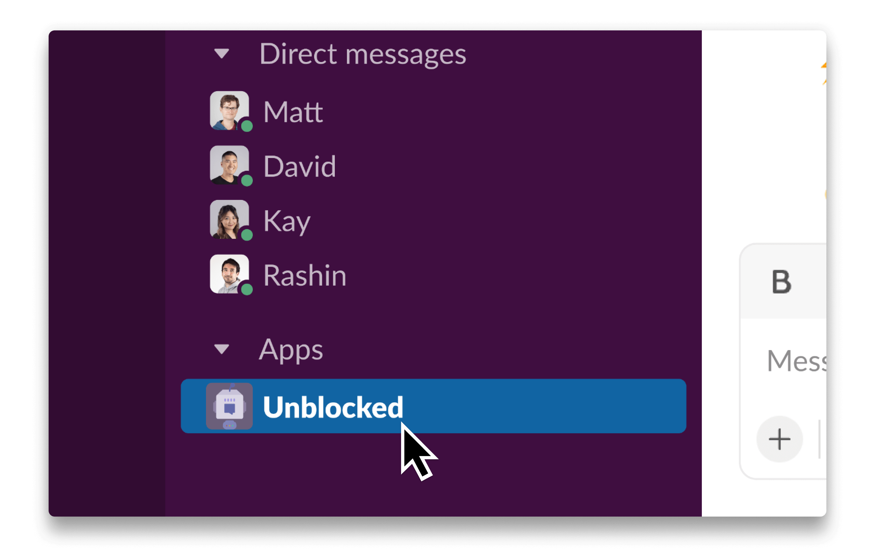 Slack-bot-dm
