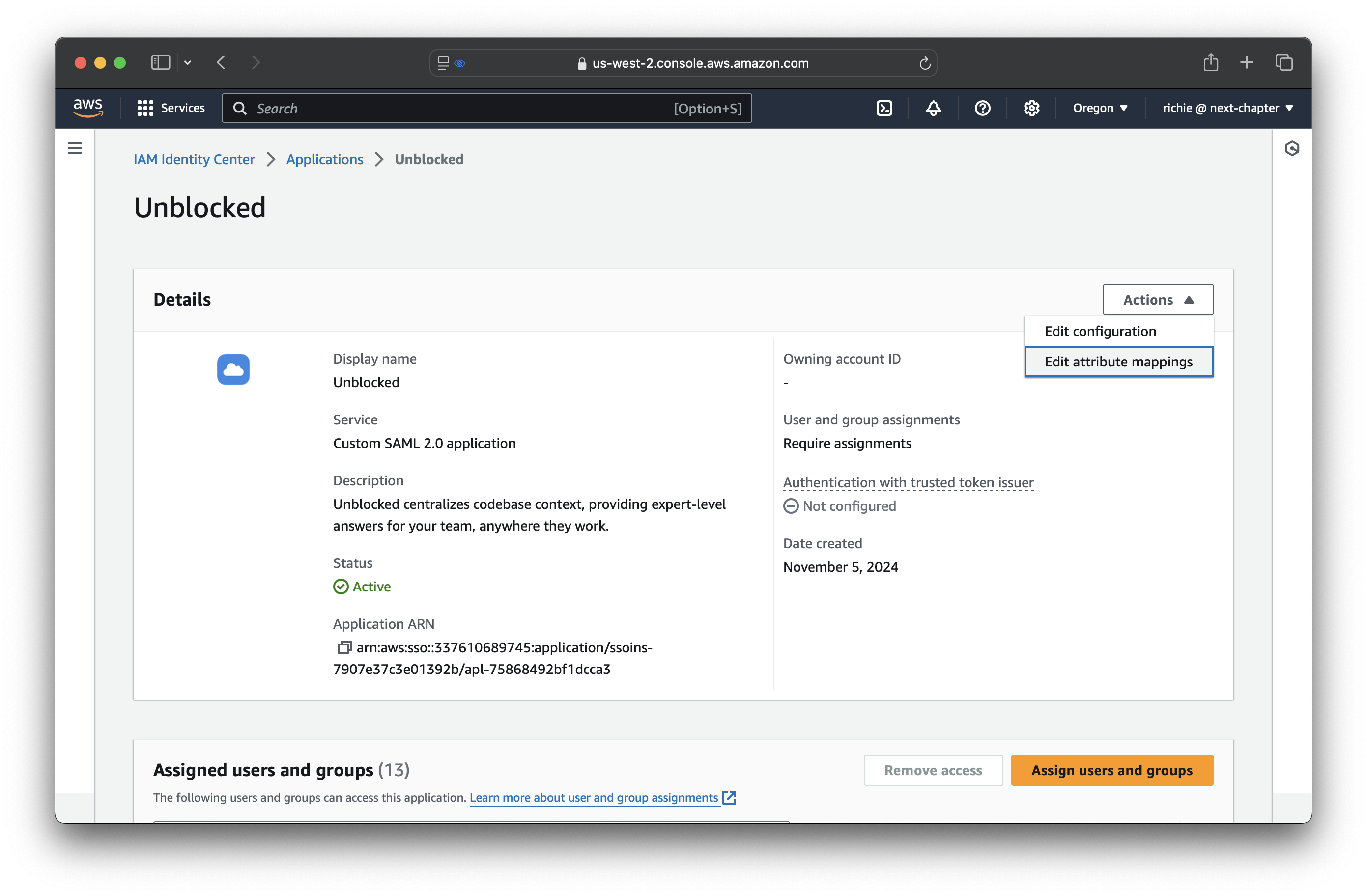 Edit attribute mappings