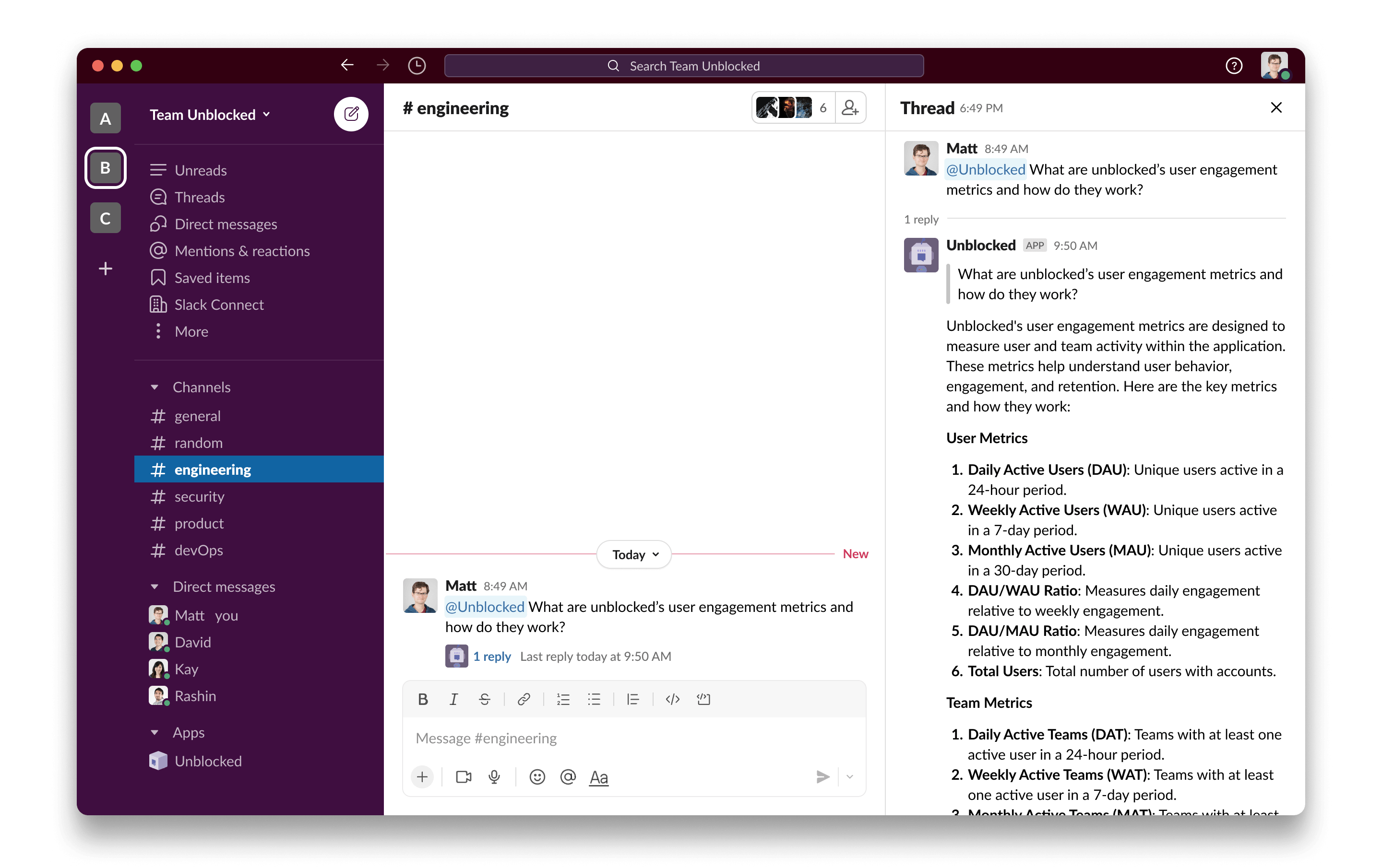 Slack-answers