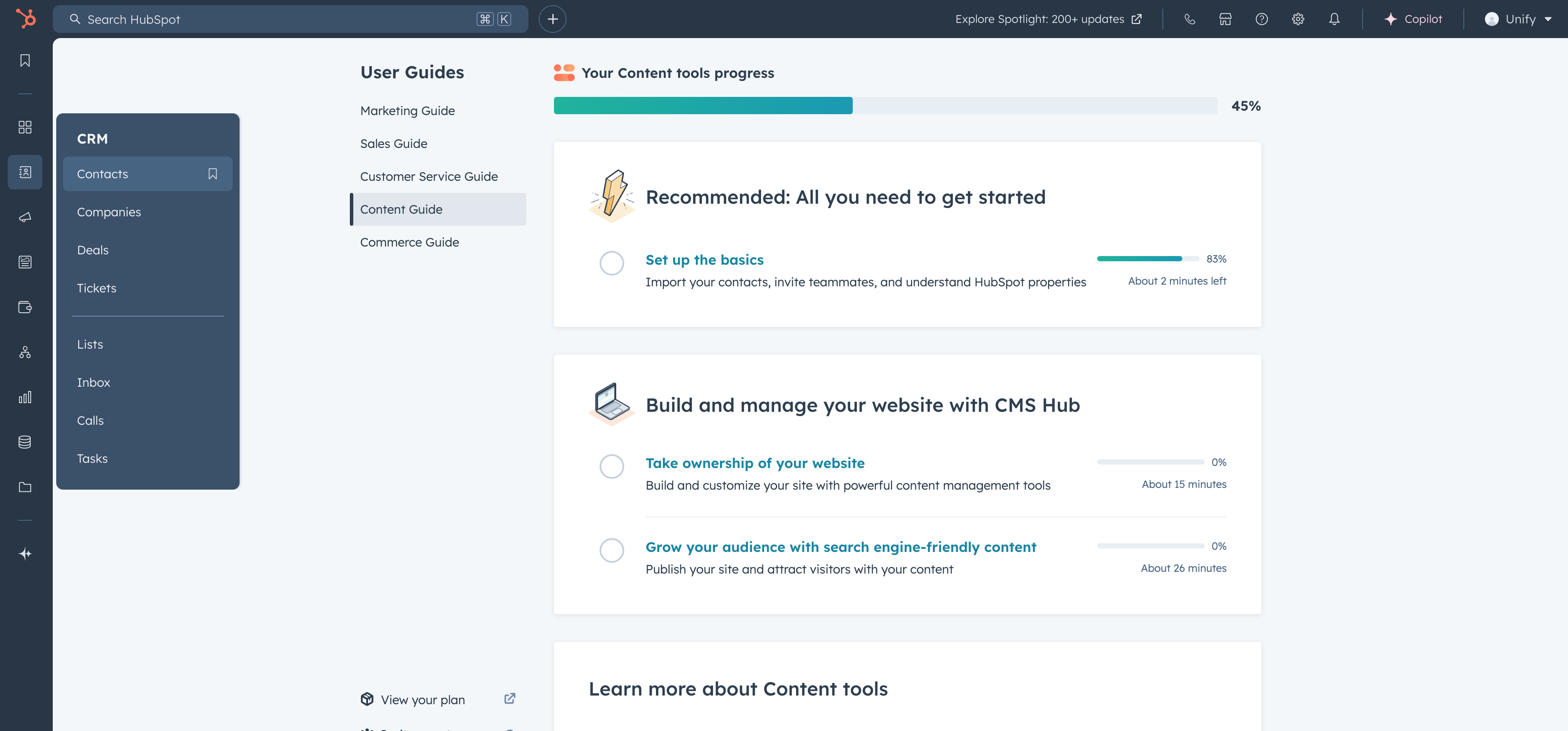 HubSpot Home
