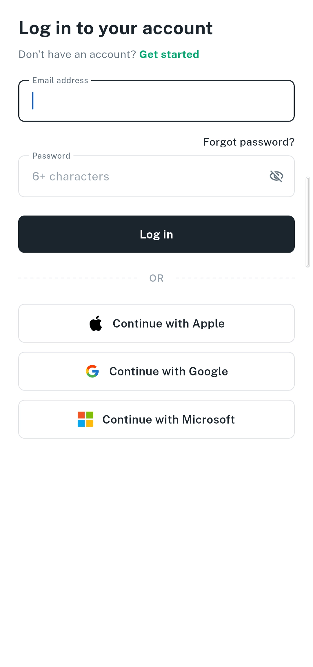 Mobile Login
