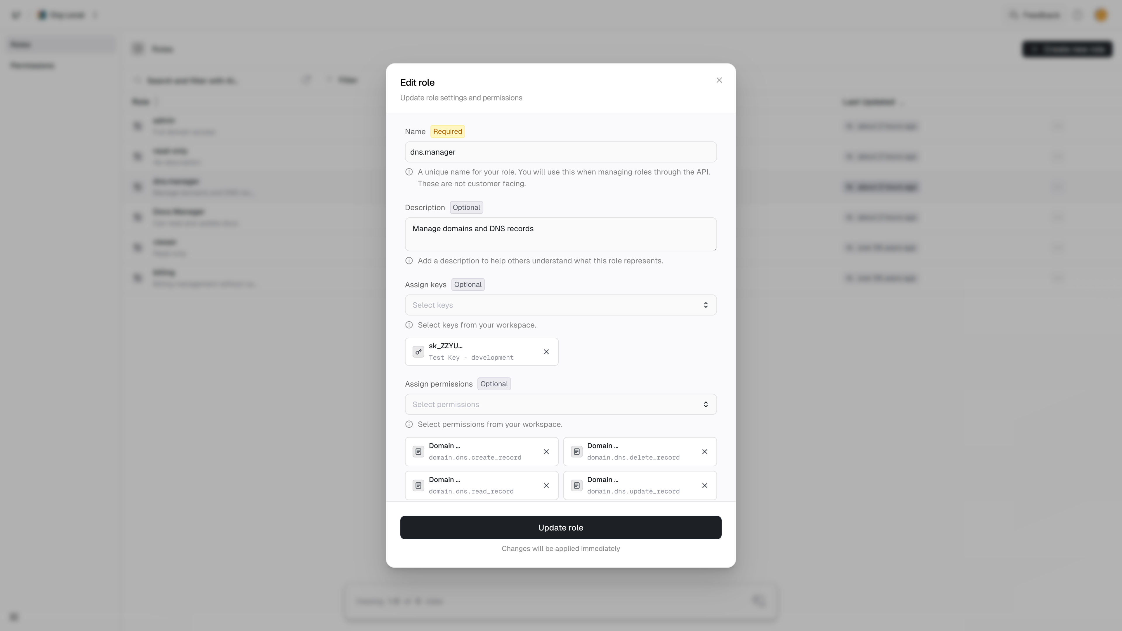 dns.manager roles