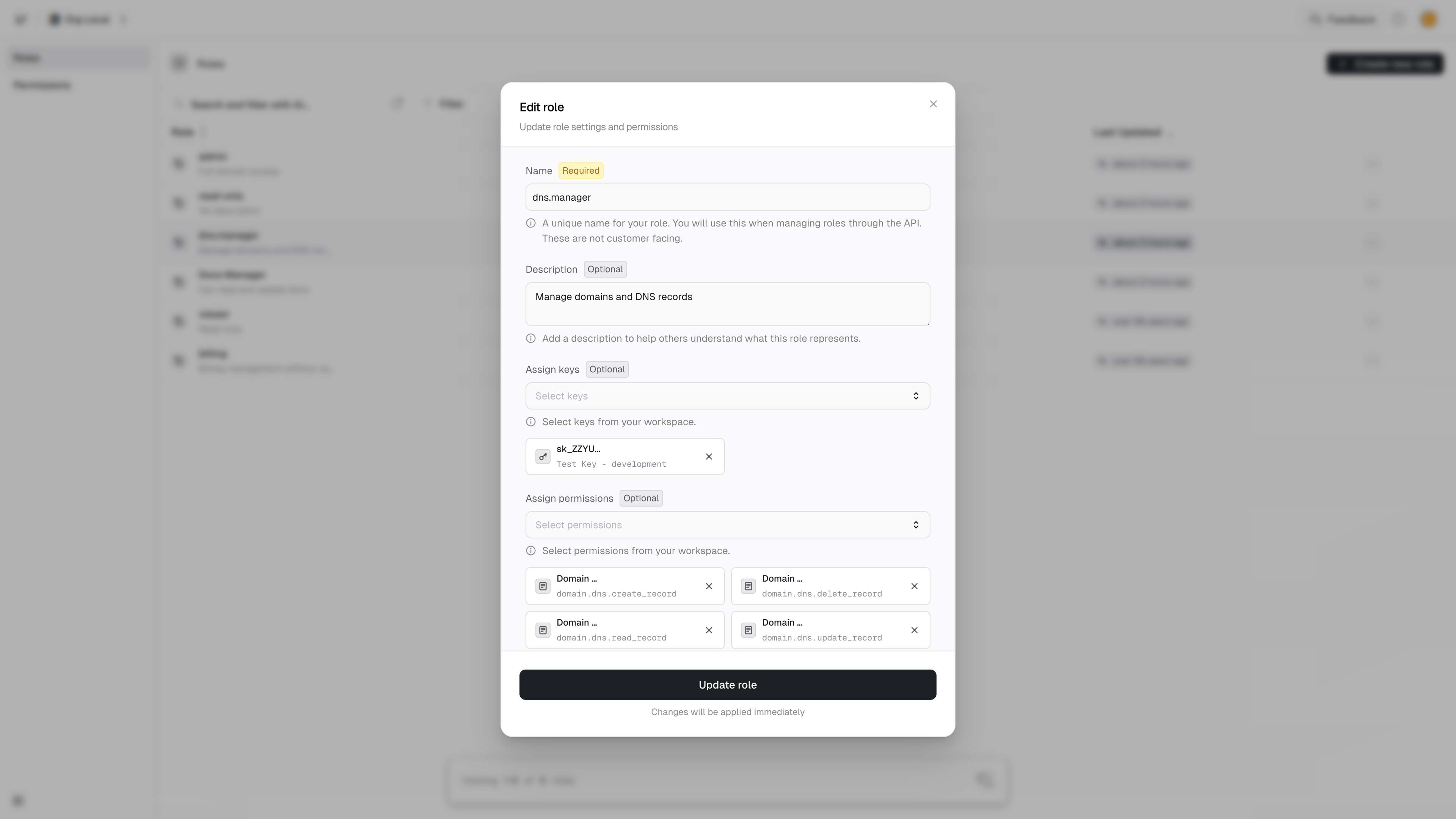 dns.manager roles