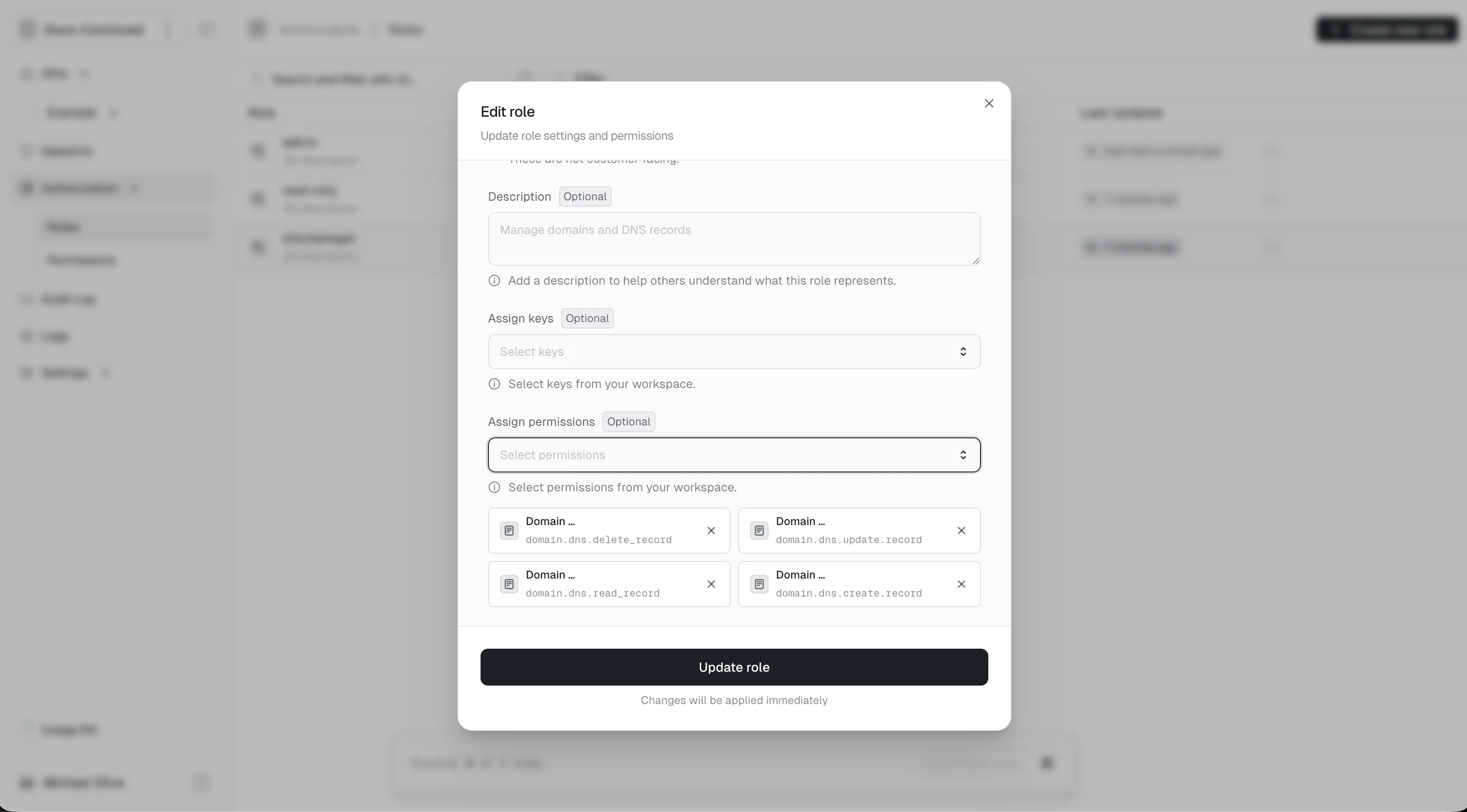 dns.manager roles