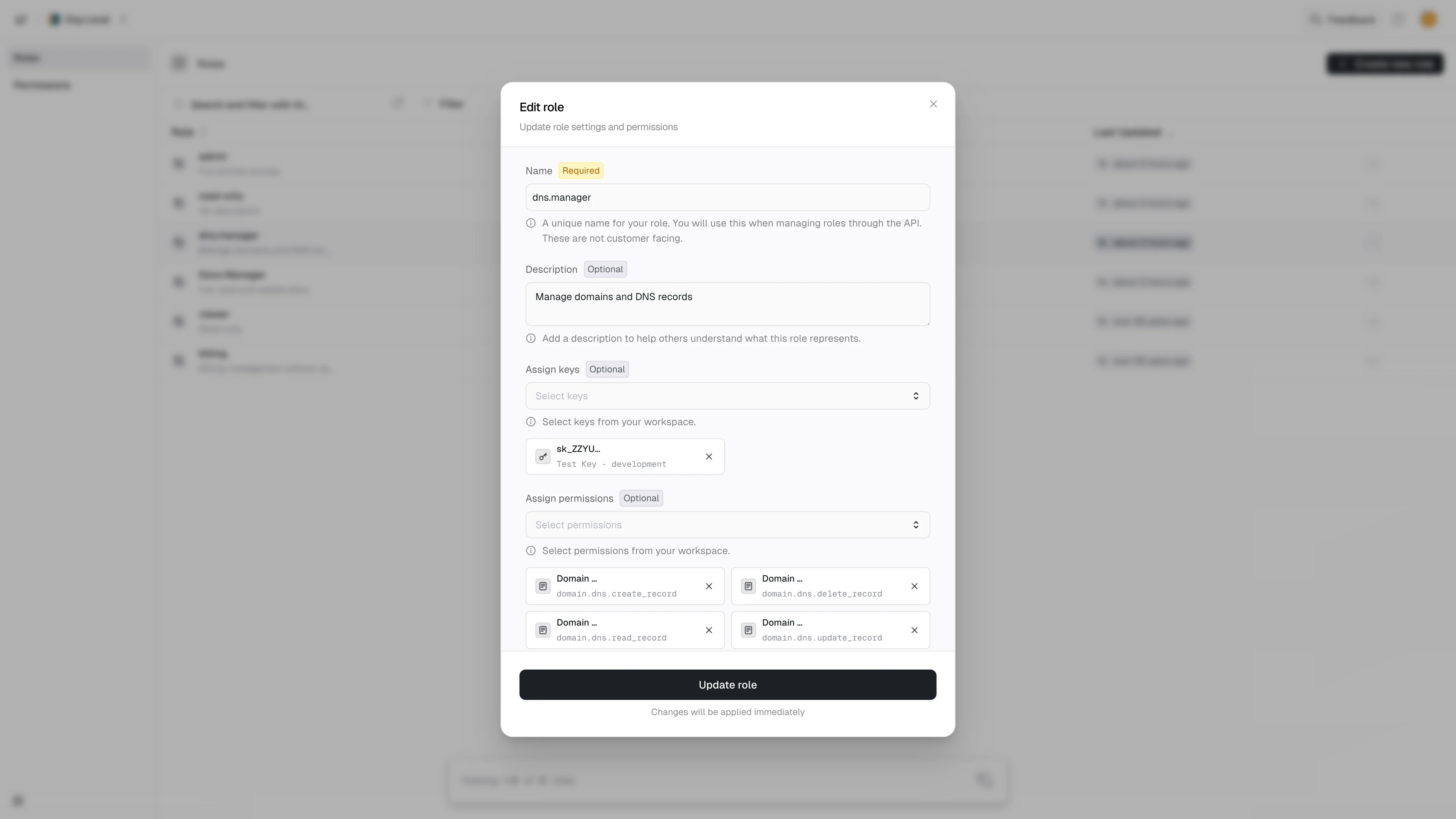 dns.manager roles