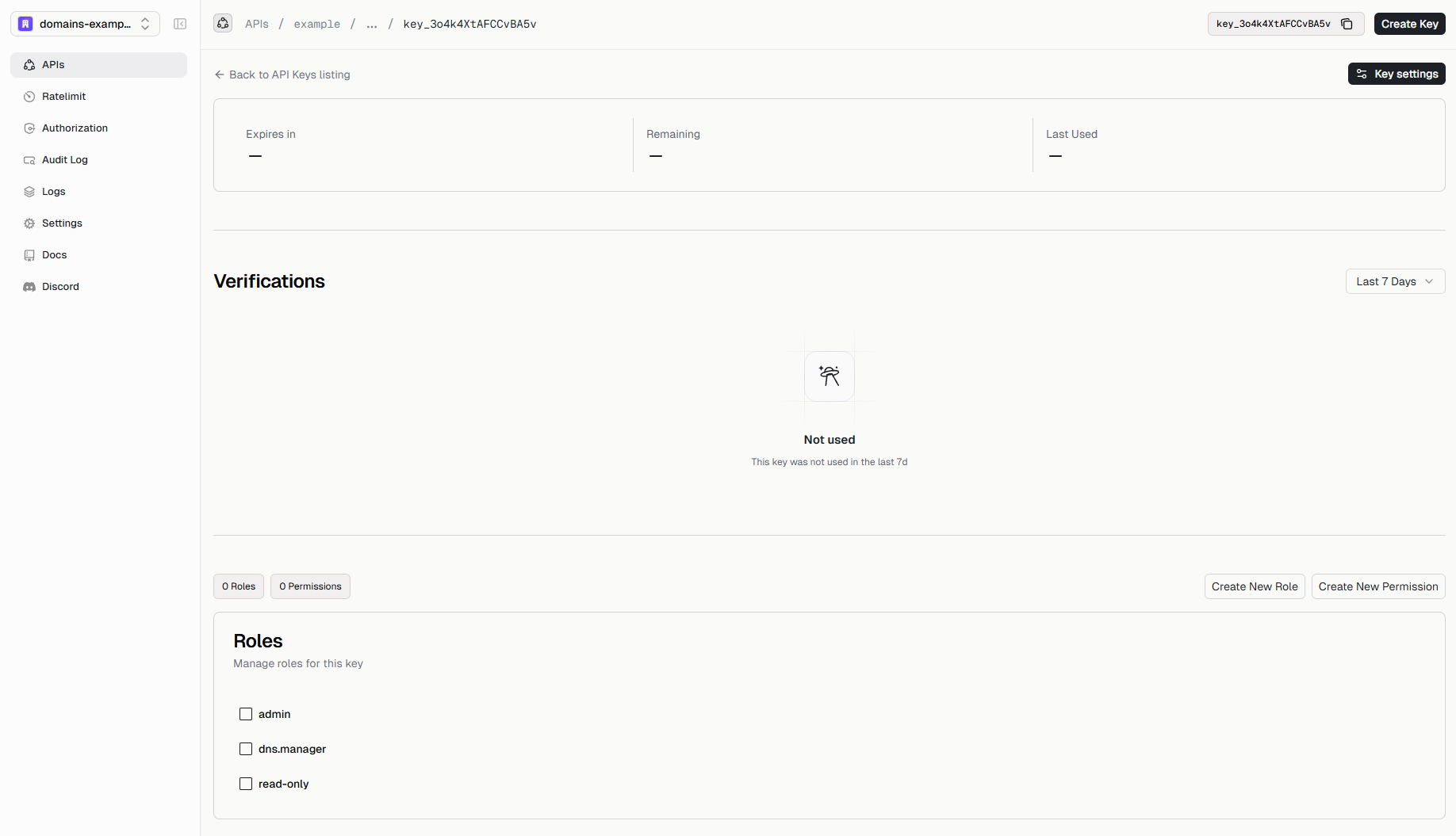 Unconnected roles and permissions