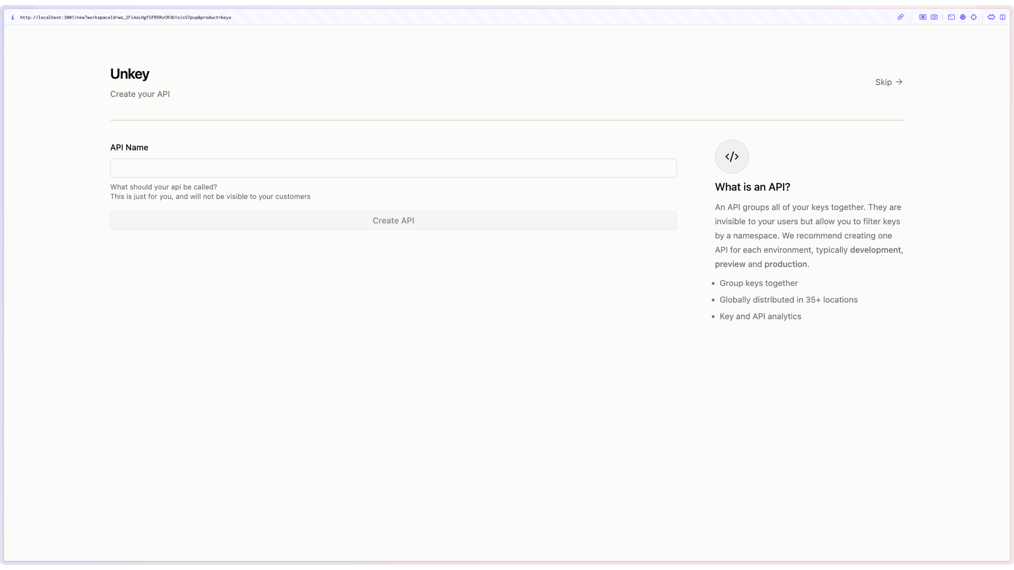 Create your API