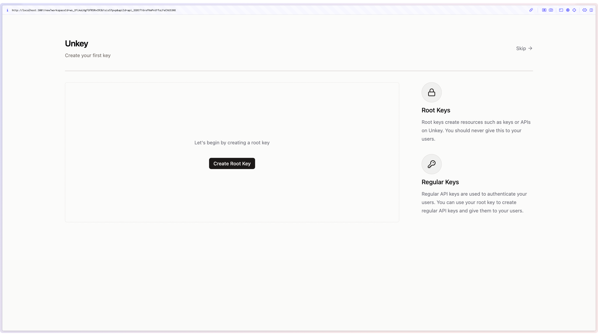 Unkey tutorial