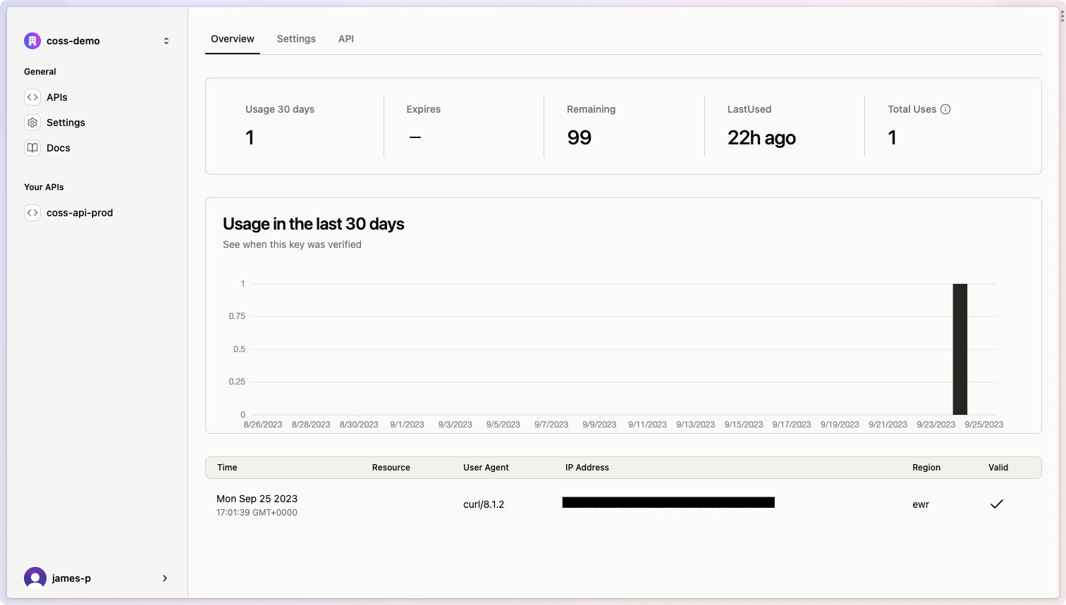 Per key analytics